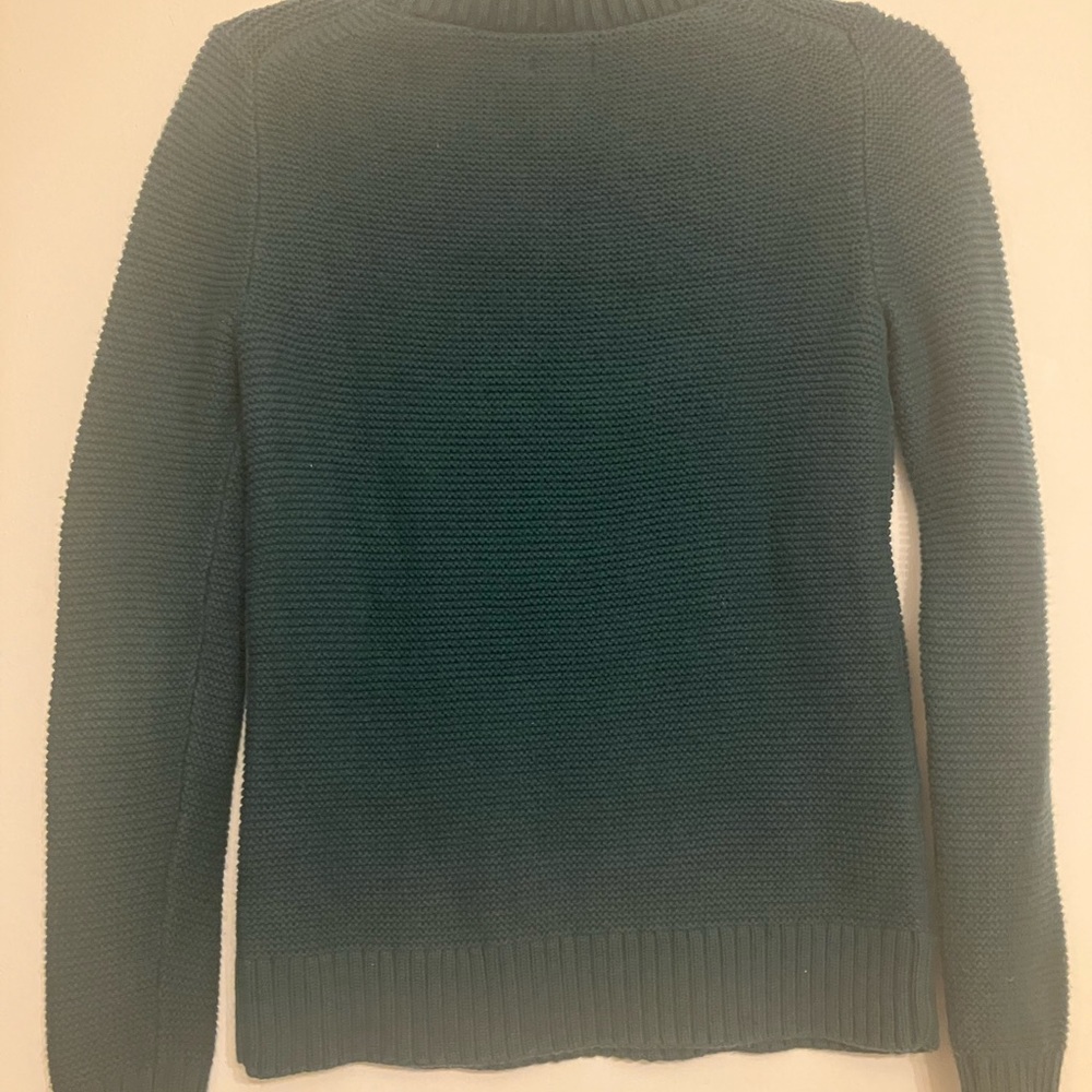 J. Crew Women's long sleeve Deep Teal knit Crew Neck Sweater XXS - Picture 3 of 8